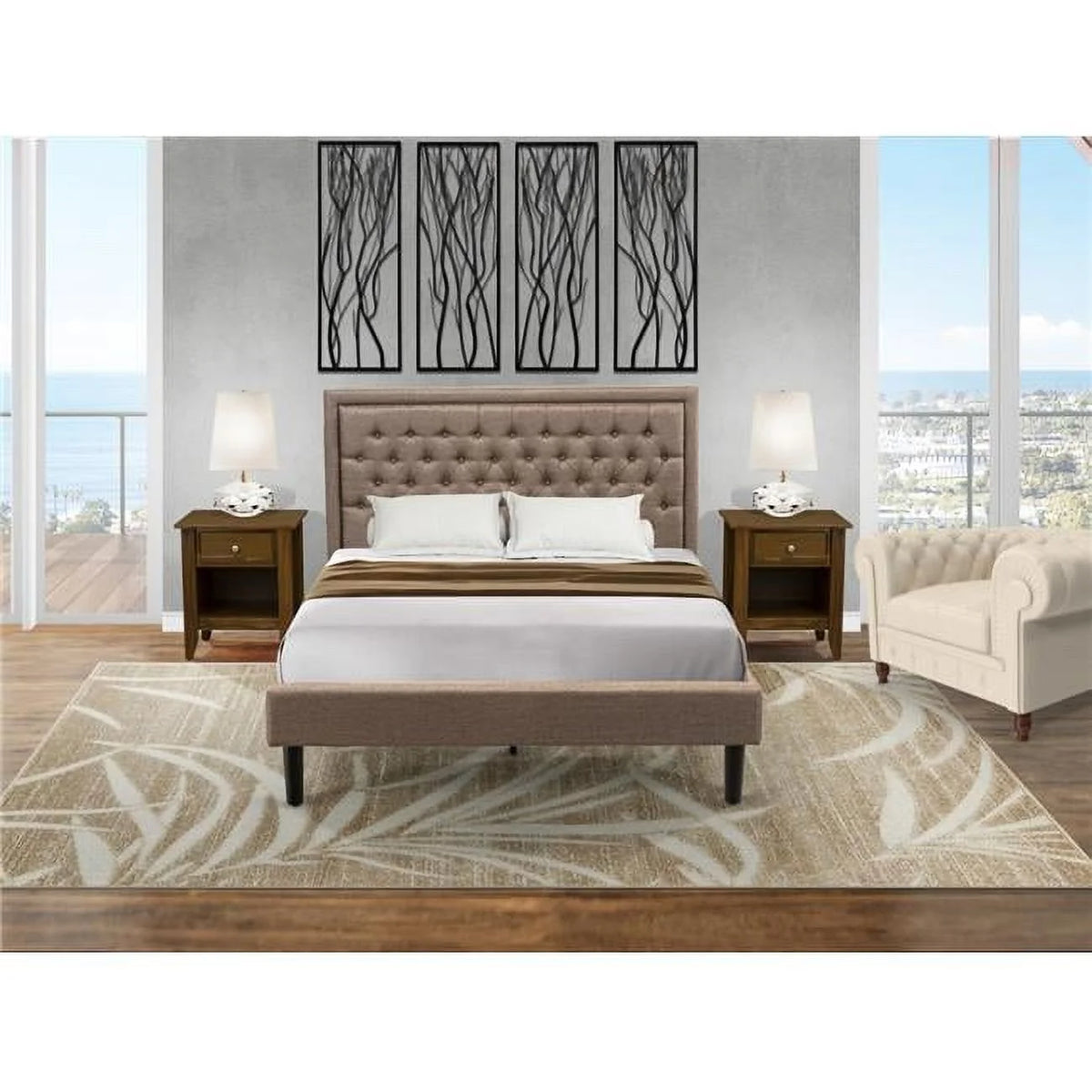 3 Piece Queen Size Bedroom Set Q813