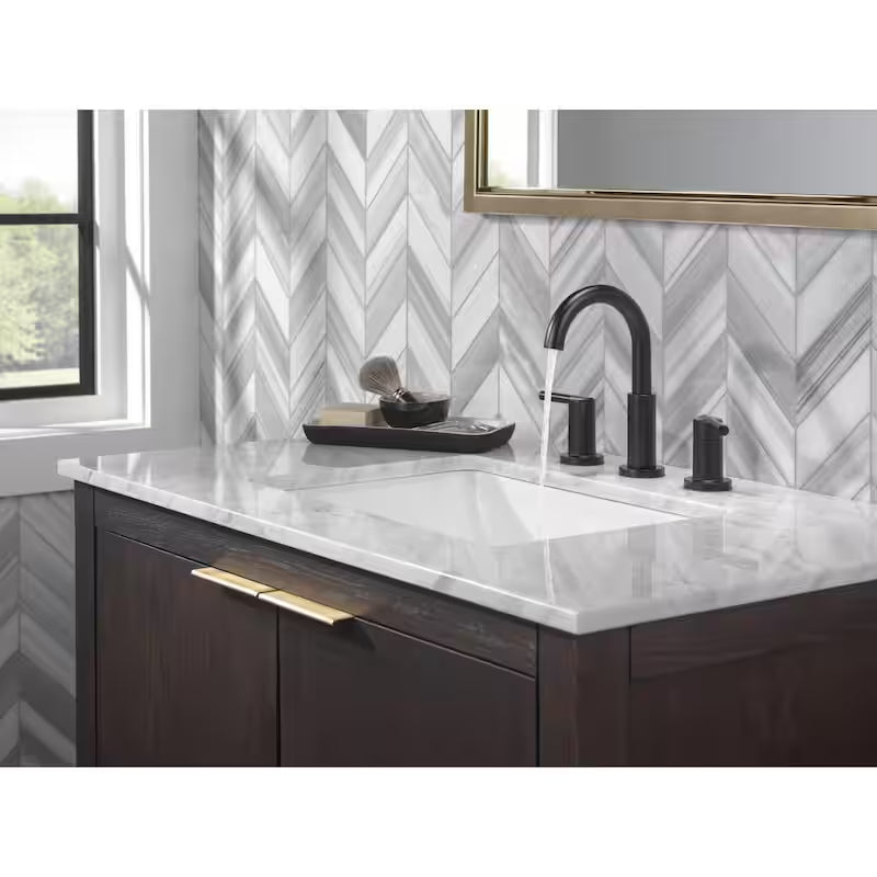 Widespread 2-Handle Bathroom Faucet in Matte Black P278
