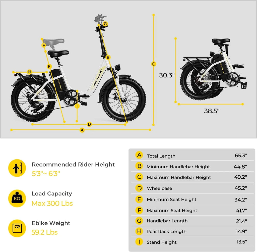 48V 15AH 750W Folding Electric Bike T2526