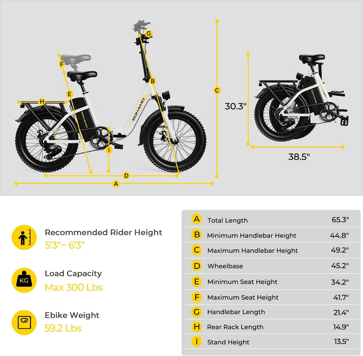 48V 15AH 750W Folding Electric Bike T2526