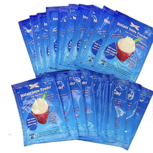 Instant Snow Just Add Water Reusable 20 Packs D944