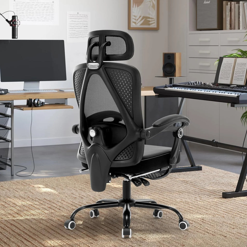 Black Ergonomic High Back Office Chair with Lumbar Support D105373