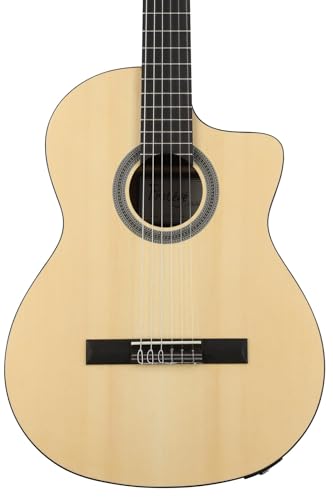 Natural Nylon String Classical Acoustic-Electric Cutaway Guitar Z623321