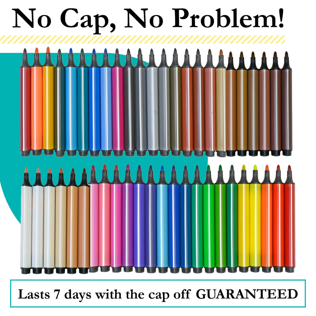 Non-Toxic Washable Markers For Kids, 48 Set W65212