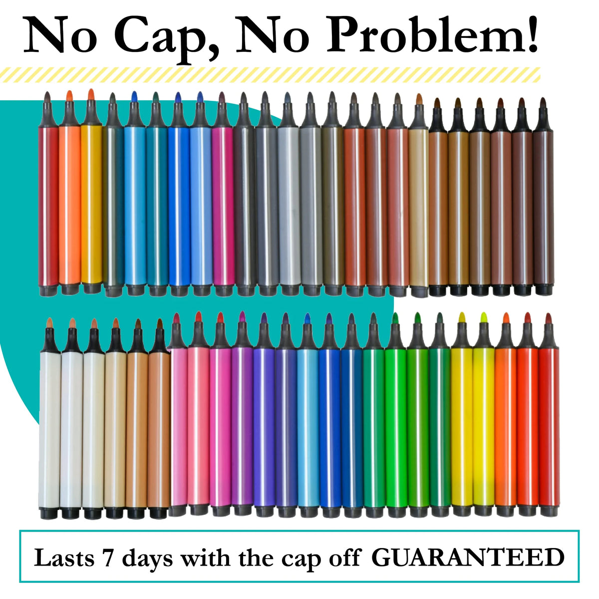 Non-Toxic Washable Markers For Kids, 48 Set W65212