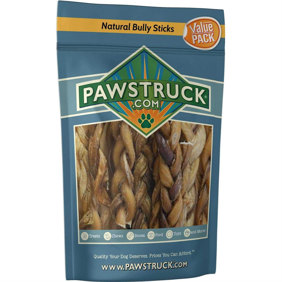 Braided Bully Sticks Dog Treats L95427