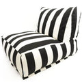 Black Vertical Stripe Bean Bag Chair Lounger U643