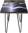 Natural Edge Wood Resin River Coffee Table Hairpin Legs Z34465