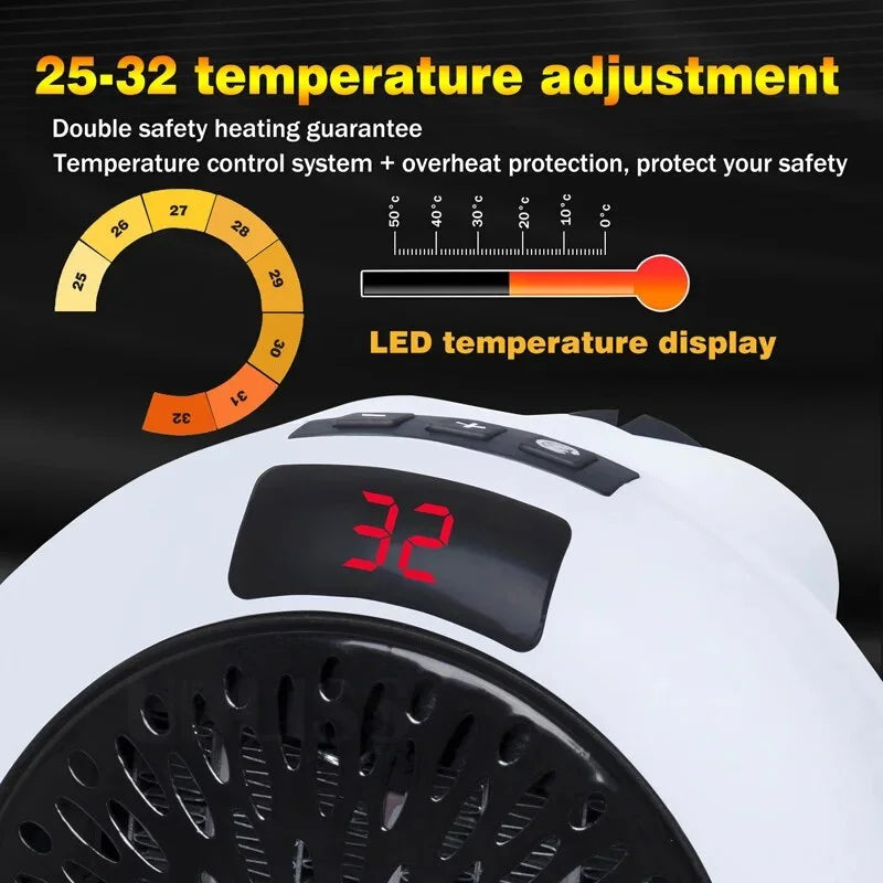 Portable PTC Ceramic Electric Heater F741