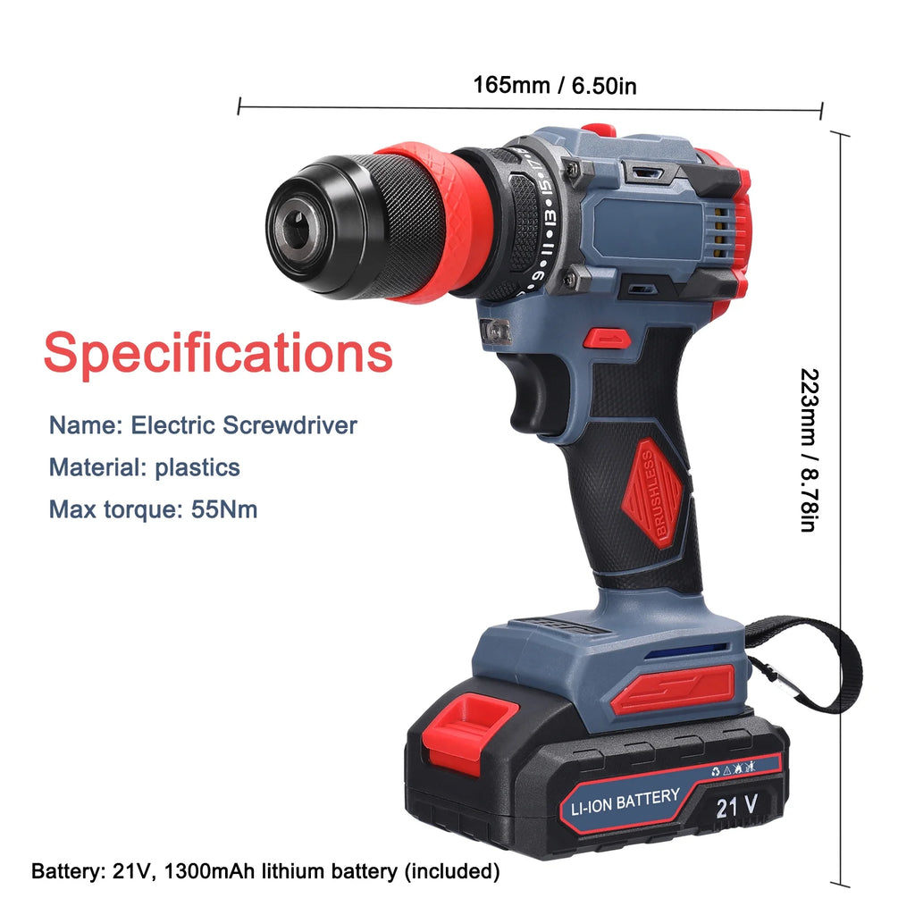 21V 2in1 Screwdriver Drill Set O271