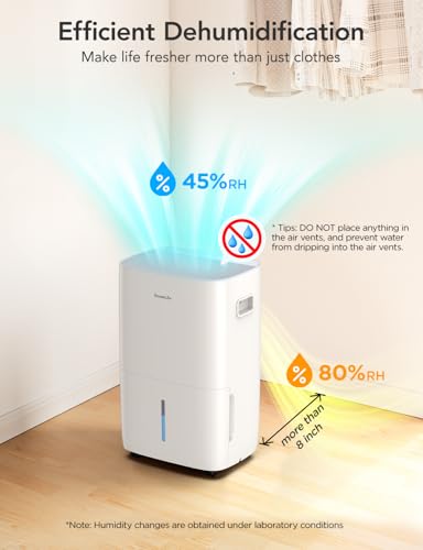 Dehumidifier with Drain Hose and 2.0Gal Bucket B34434