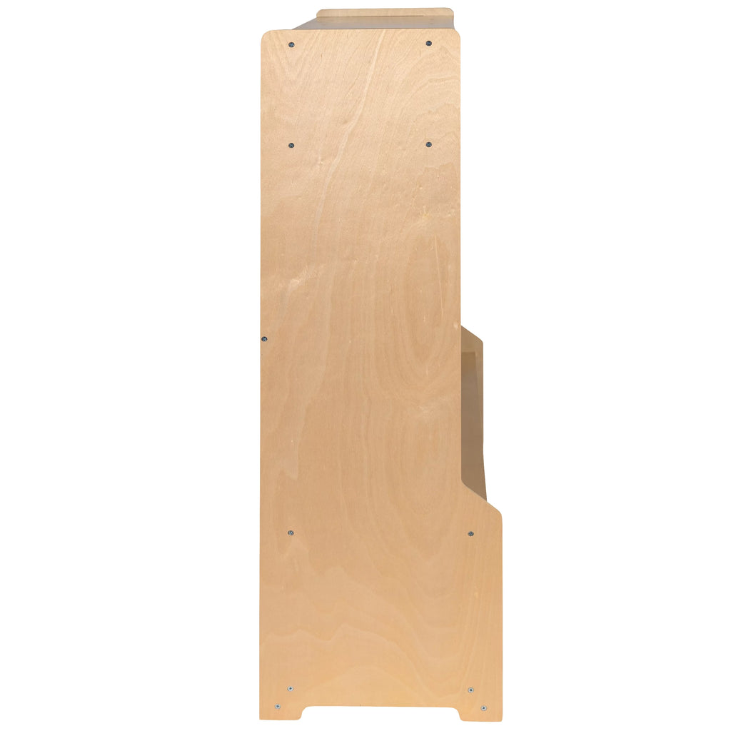 Wooden 5 Section Coat Locker with Bench and Cubbies W3654
