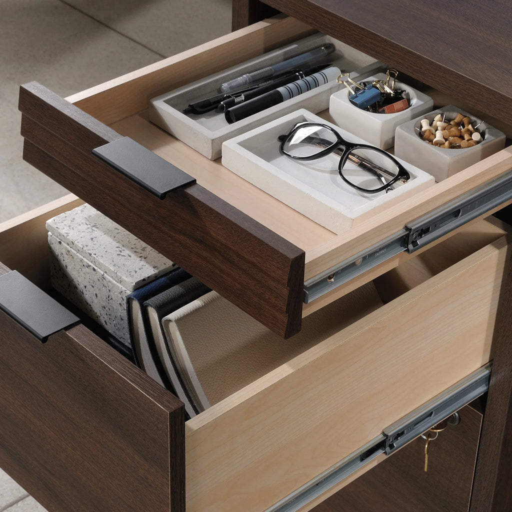 Spiced Mahogany Computer Credenza Desk Q2879