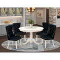 5 Piece Round Wooden Dining Table Set K909920