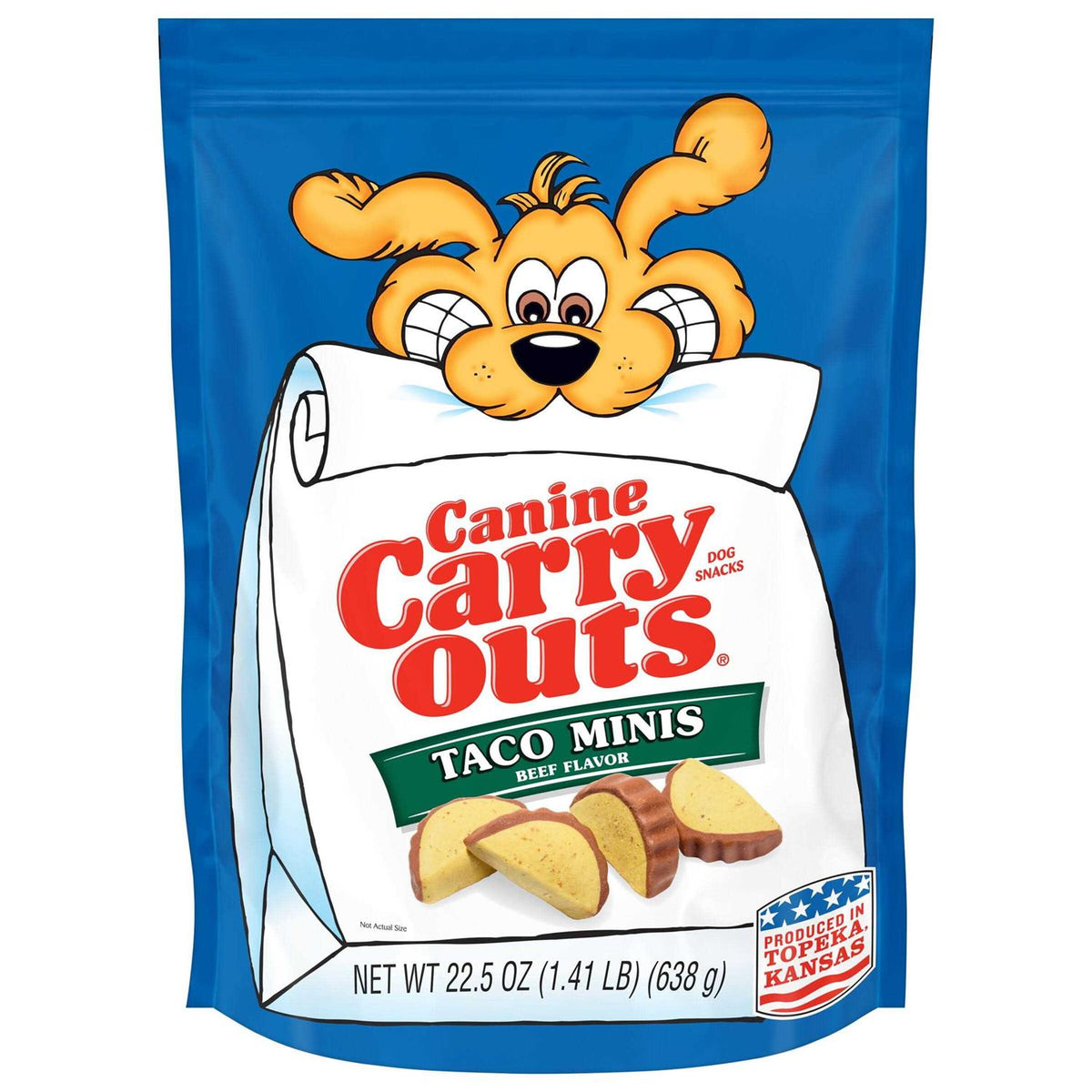 Beef Flavor Taco Minis Dog Treats V834453
