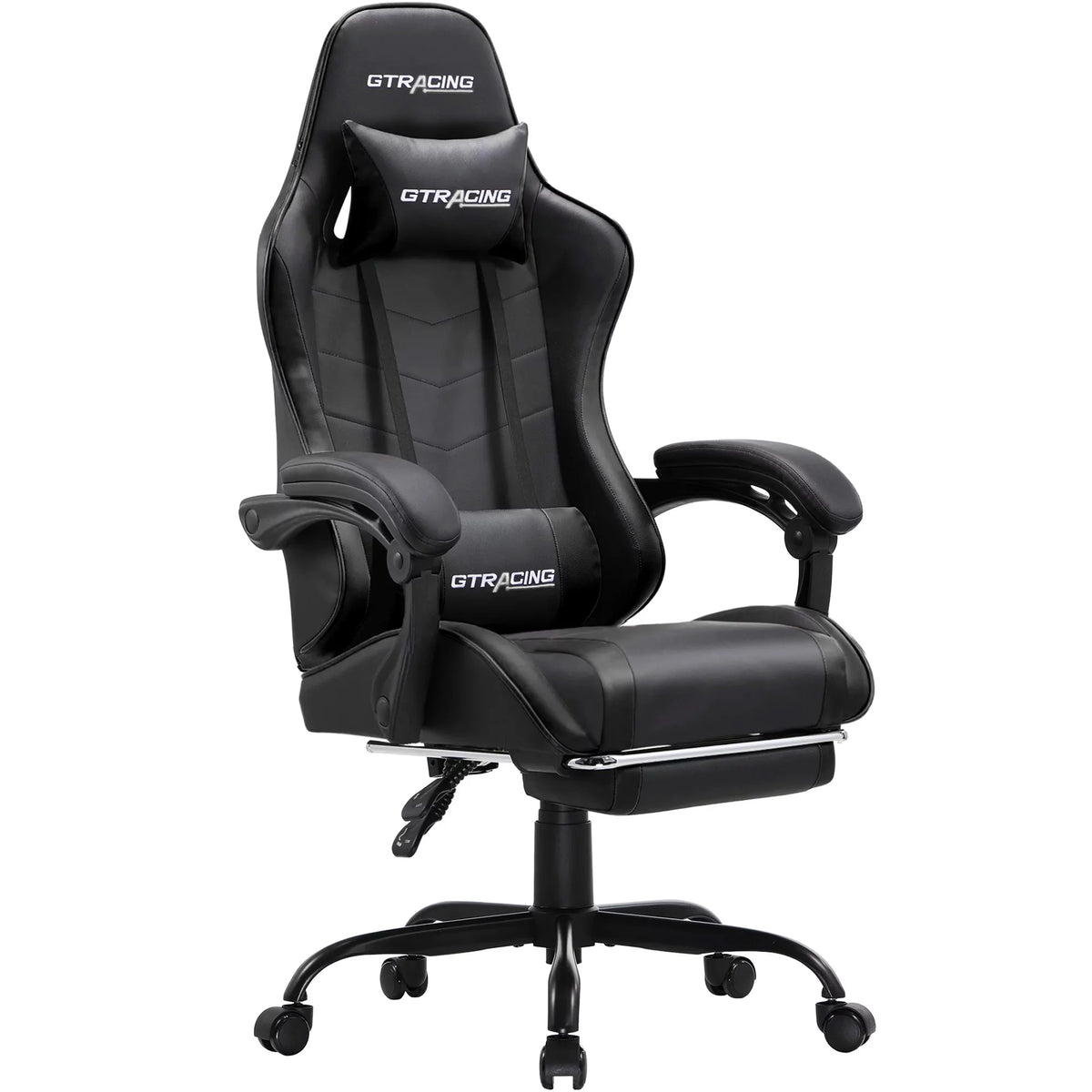 White Height Adjustable Reclining Gaming Chair with Footrest G28599