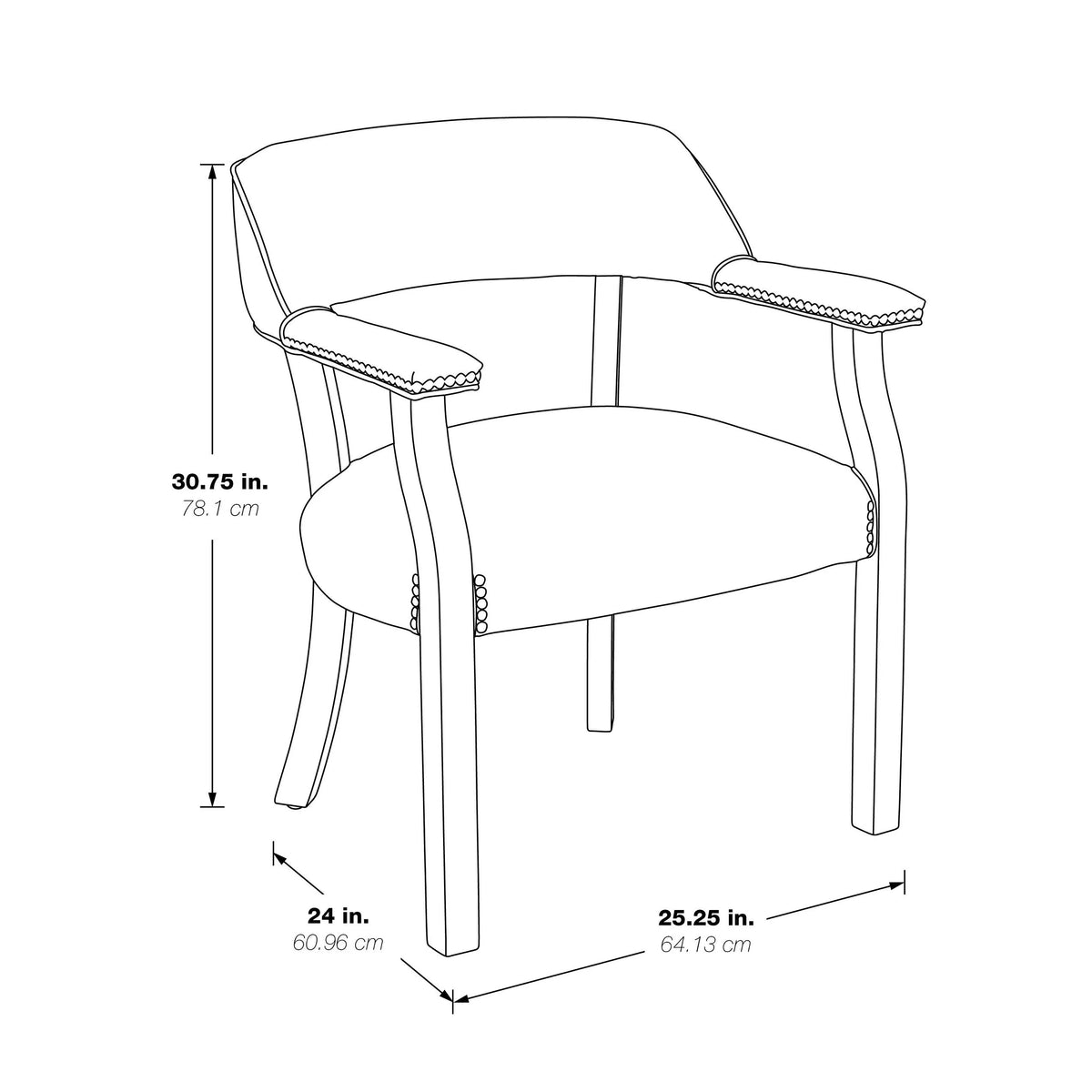 Traditional Visitor's Chair L24995