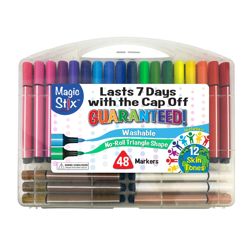 Non-Toxic Washable Markers For Kids, 48 Set W65212