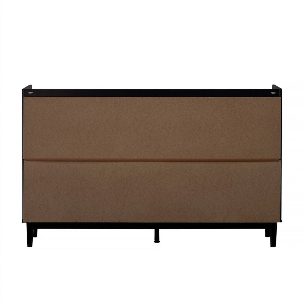 60" Black 9 Drawer Solid Wood Dresser L562